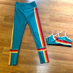 Goldsheep Tone It Up legging and sports bra set